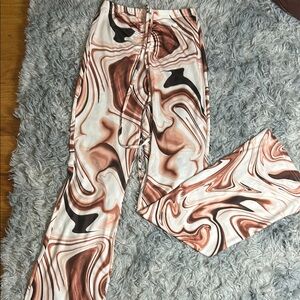 Swirl Patterned Women's Pants